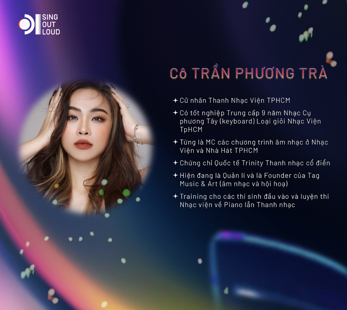 DÀN GIÁM KHẢO VÒNG THỬ GIỌNG SING OUT LOUD 2024 LÀ AI ??? 4 Cô Trần Phương Trà sẽ là một trong những giám khảo chất lượng và uy tín cho Sing Out Loud năm nay.
